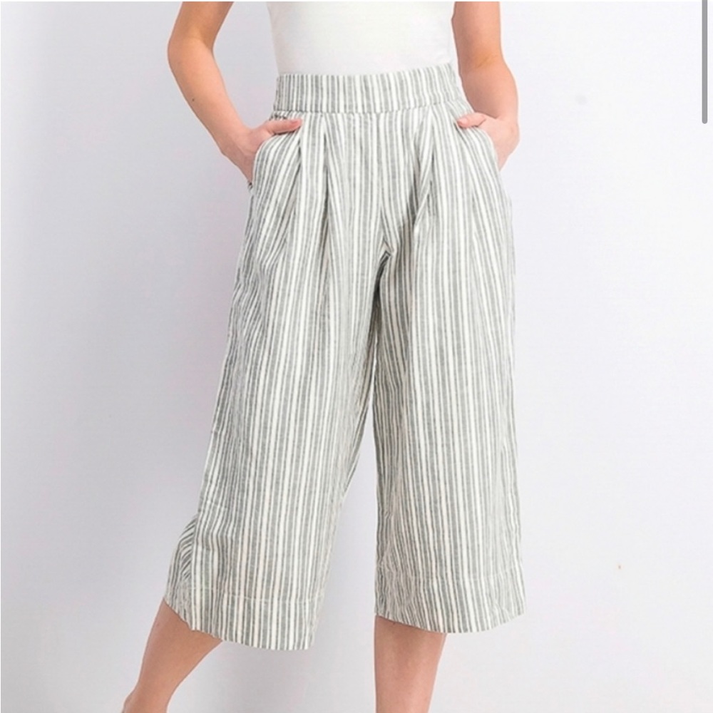 GAP Size 8 Women’s Striped Wide-Leg Pants